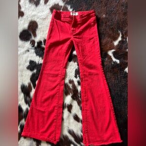 Rock & Roll Denim Red Kids Flared Jeans